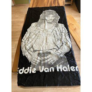 Vintage Black Flag/Banner Silk Wall Tapestry - Eddie Van Halen